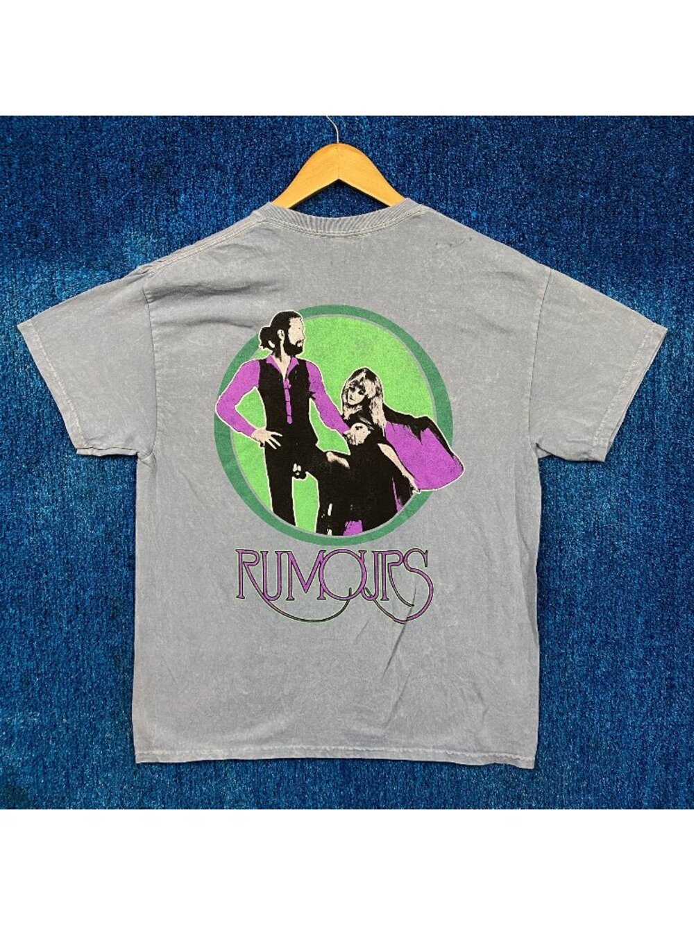 Fleetwood Mac “Rumours” Mineral Wash Graphic T-Shirt Size Large